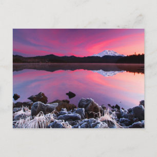 Cold Lake Sunset Postkarte