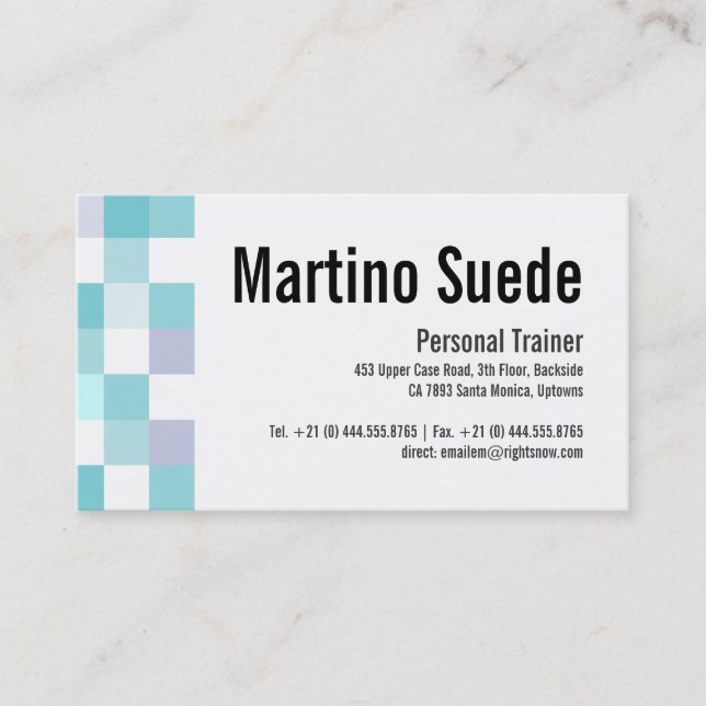 Cold Modern Muster Elegante Frische Pasta machen Visitenkarte (Vorderseite)