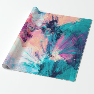Cold multicolor schöne futuristische Muster. Abst Geschenkpapier