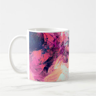 Cold multicolor schöne futuristische Muster. Abst Kaffeetasse