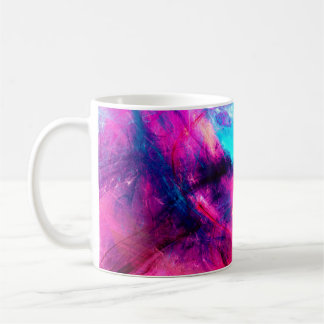 Cold multicolor schöne futuristische Muster. Abst Kaffeetasse