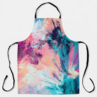 Cold multicolor schöne futuristische Muster. Abst Schürze