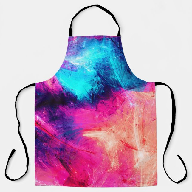 Cold multicolor schöne futuristische Muster. Abst Schürze (Vorderseite)