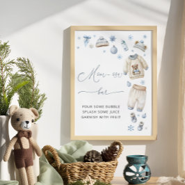 Cold Outdoor Baby Clothes Kinderdusche Mama-osa Ba Poster