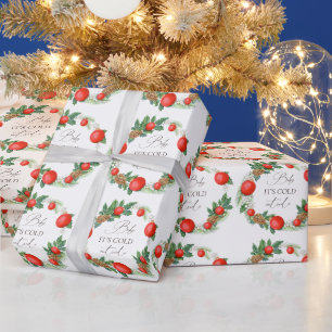 Cold Outdoor Weihnachtsbad Winter Baby Dusche Geschenkpapier