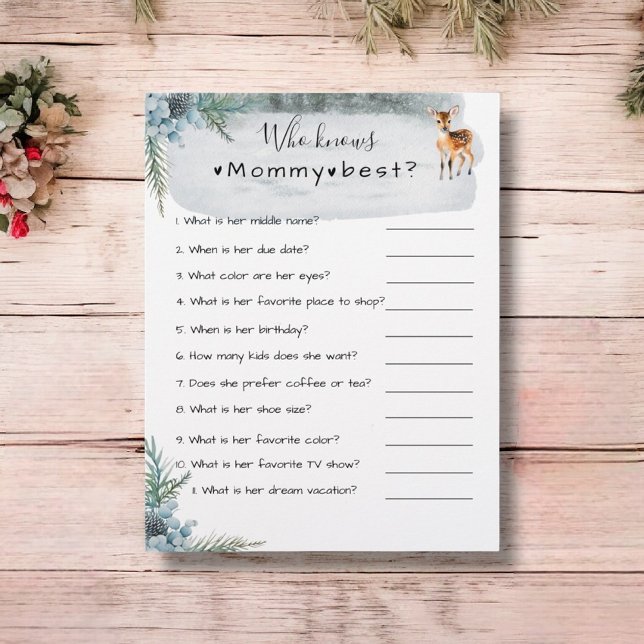 Cold Outdoor Winter Animals Kinderdusche Wer weiß Flyer (Von Creator hochgeladen)