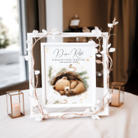 Cold Outdoor Woodland Bear Winter Baby Dusche