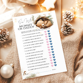 Cold Outdoor Woodland Bear Winter Baby Shower Game