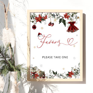 Cold Outside Christmas Girl Baby Shower Favoriten Poster