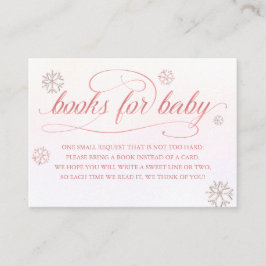 Cold Outside Kristall Glitzer Book for Baby Girl Begleitkarte