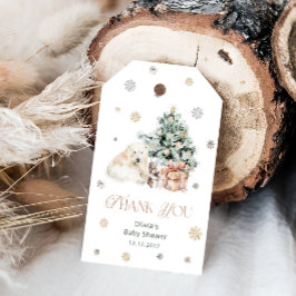 Cold Outside Polar Bear Baby Dusche Vielen Dank Geschenkanhänger