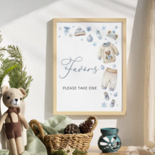 Cold Outside Winterkleidung Kinderduschfavoriten Poster