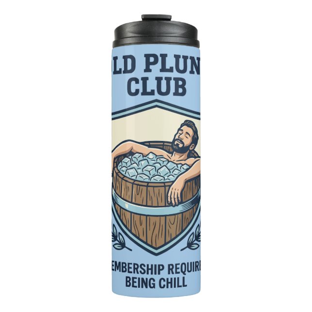 Cold Plunge Club Thermosbecher (Vorderseite)