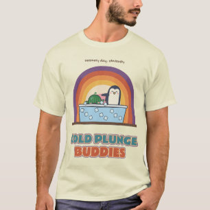 Cold Plunge Kumpels Pinguin Wassermelone T-Shirt
