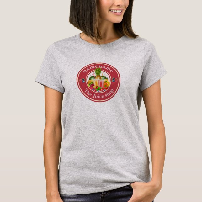 Cold Pressed Juice Smoothy Obstladen "nam" T-Shirt (Vorderseite)