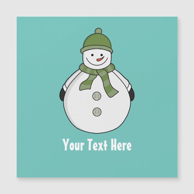 Cold Snowman-Brauch Magneteinladung (Vorderseite)