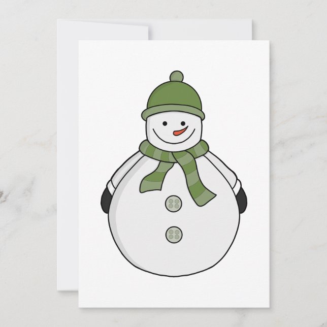 Cold Snowman Einladung (Vorderseite)