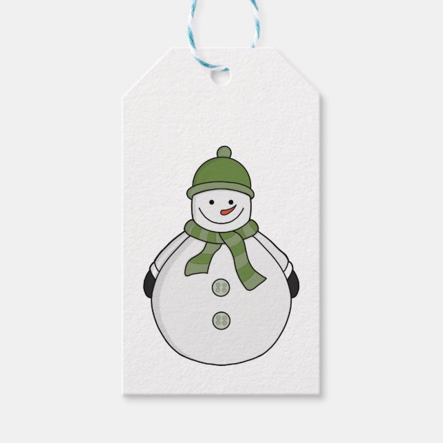 Cold Snowman Geschenkanhänger (Vorderseite)