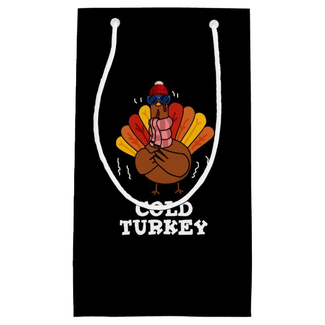 Cold Turkey Funny Animal Pub Dark BG Kleine Geschenktüte (Vorderseite)