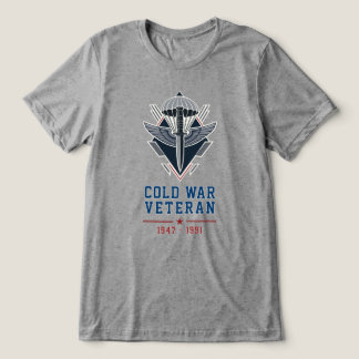 Cold War Airborne Veteran Commando Dolch Tri-Blend Shirt