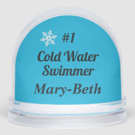 Cold Water Swimmer Swimming Number 1 Schneekugeln