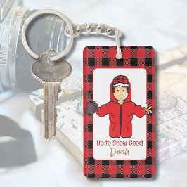 Cold Weather Cruise Funny Snow Joke Cartoon Schlüsselanhänger