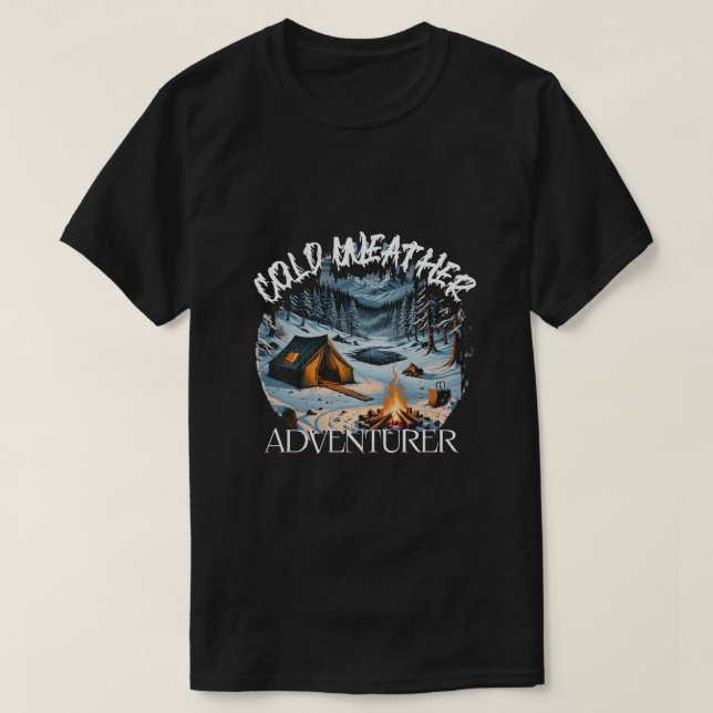 Cold Wetter Camping Fans Shirt. T-Shirt (Design vorne)