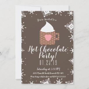 Cold Winter Hot Chocolate Campfire Tasse Ankündigung