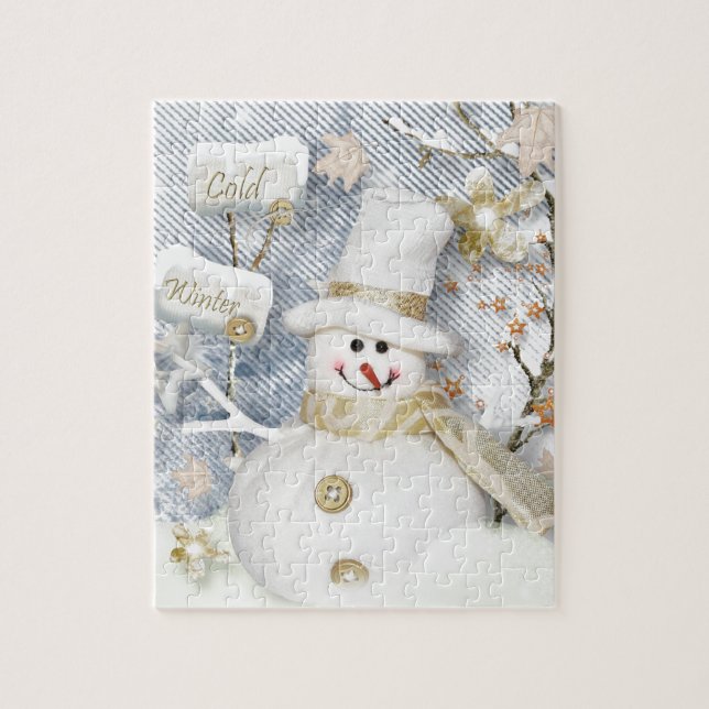 Cold Winter Snowman Puzzle (Vertikal)