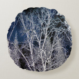 Cold Wintry night.... Rundes Kissen