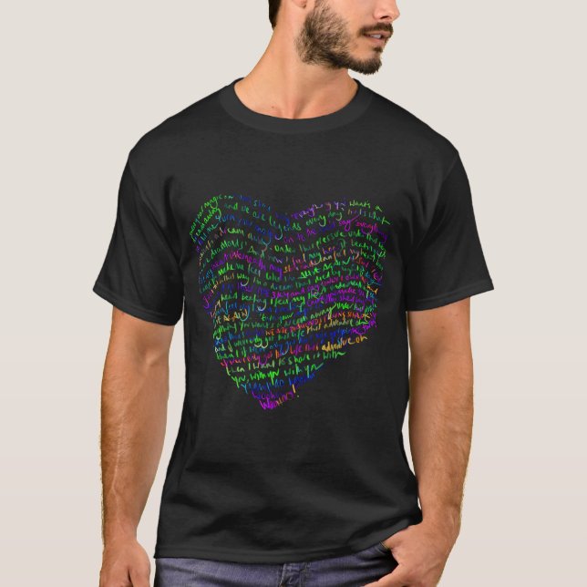 Coldplay-Texte T-Shirt (Vorderseite)