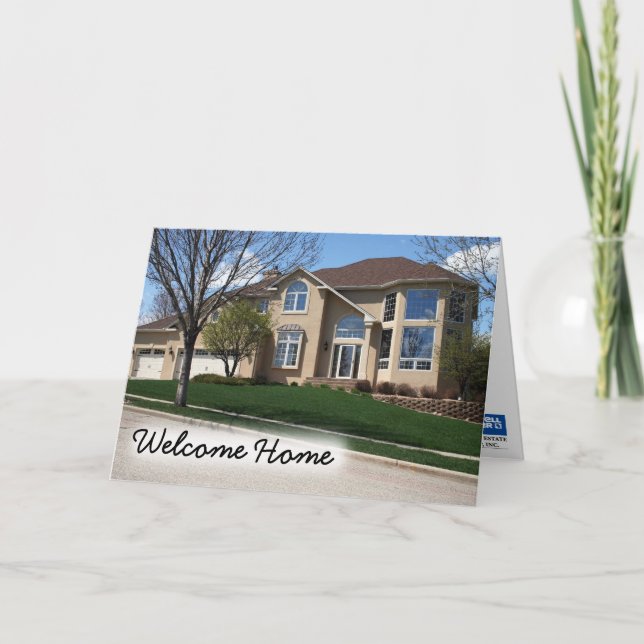 Coldwell Banker Notecard: Willkommen Zuhause Karte (Vorderseite)