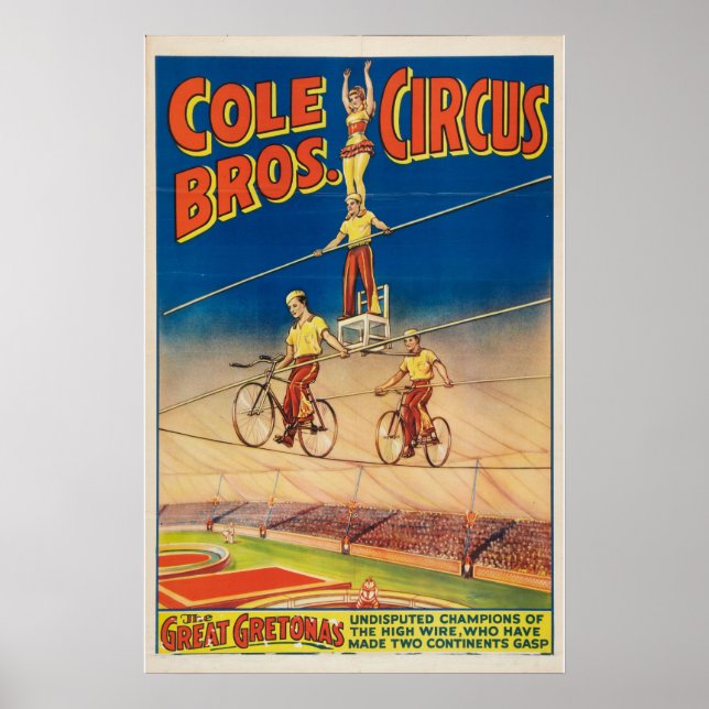Cole Brothers Circus Poster (Vorne)