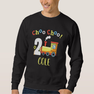 Cole Choo Choo Zwei Zug 2. Geburtstag Dreht 2 Sweatshirt