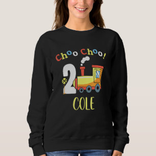 Cole Choo Choo Zwei Zug 2. Geburtstag Dreht 2 Sweatshirt