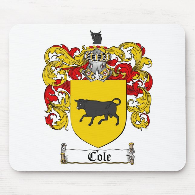 COLE-FAMILIENWAPPEN - COLE-WAPPEN MOUSEPAD (Vorne)