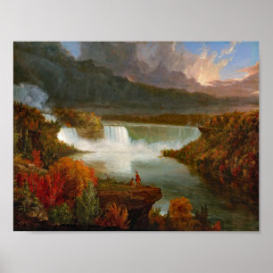 Cole Niagara Falls Painting Poster