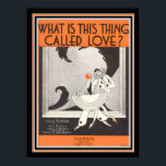 Cole Porter Art Deco Sheet Music 12 x 16 Print Poster<br><div class="desc">"Was heißt Liebe?" von Cole Porter- Art Deco Print Sheet Music</div>