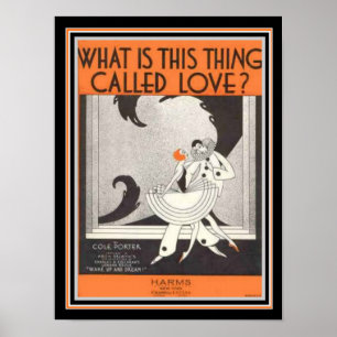 Cole Porter Art Deco Sheet Music 12 x 16 Print Poster