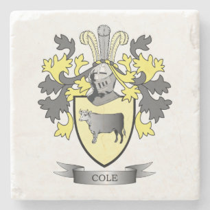 Cole-Wappen Steinuntersetzer