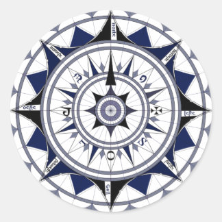 Colecção Rosa dos Ventos Runder Aufkleber