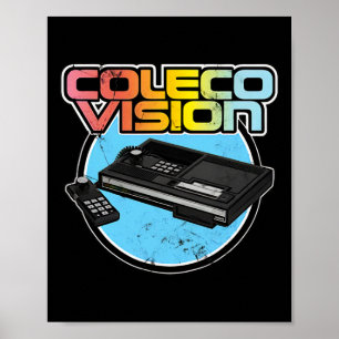 Colecovision Retro Vintage Videospiel Gamer Poster