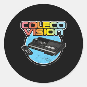 Colecovision Retro Vintage Videospiel Gamer Runder Aufkleber