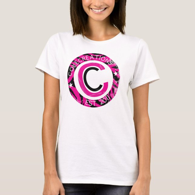 Colecreations stellte T-Shirt her (Zebra) (Vorderseite)