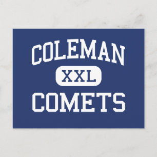 Coleman - Comets - High School - Coleman Michigan Postkarte
