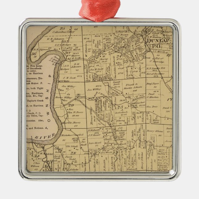 Colerain, Ohio Silbernes Ornament (Vorne)