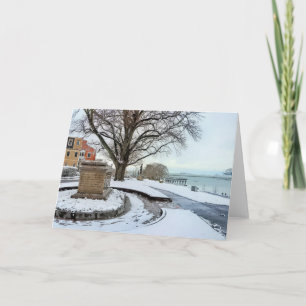 Cole's Hill Plymouth MA im Schnee Karte
