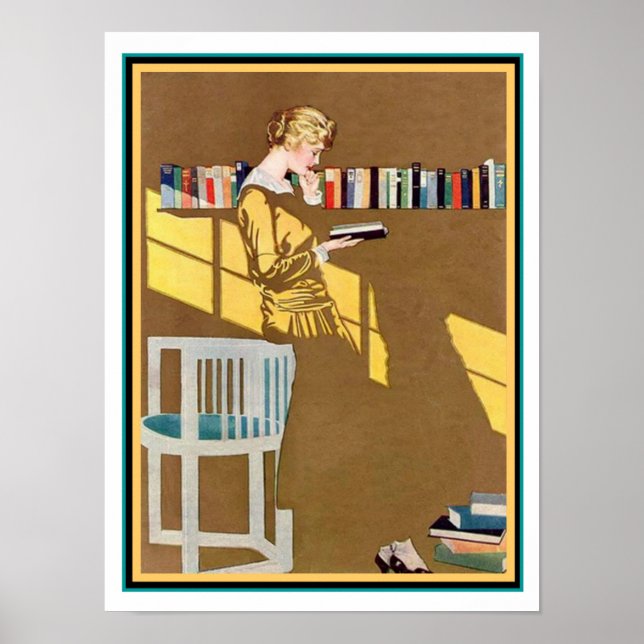 Coles Phillips Art Deco " Fade Away Girl " 12 x 16 Poster (Vorne)