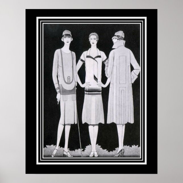 Coles Phillips Art Deco Mode Print 16x20 Poster (Vorne)