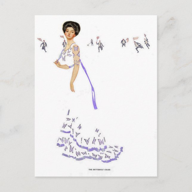 Coles Phillips "Fadeaway Girl" Abbildung "Butte Postkarte (Vorderseite)